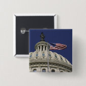 アメリカ合衆国議会議事堂(ワシントンD.C.) 缶バッジ (正面&裏面)