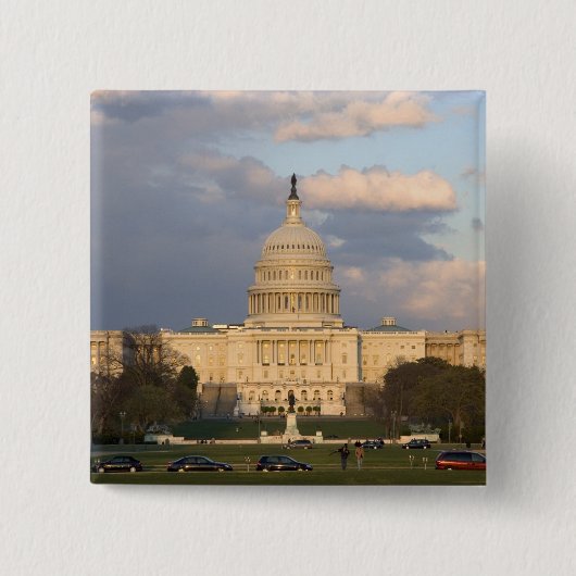 アメリカ合衆国議会議事堂 缶バッジ (正面)