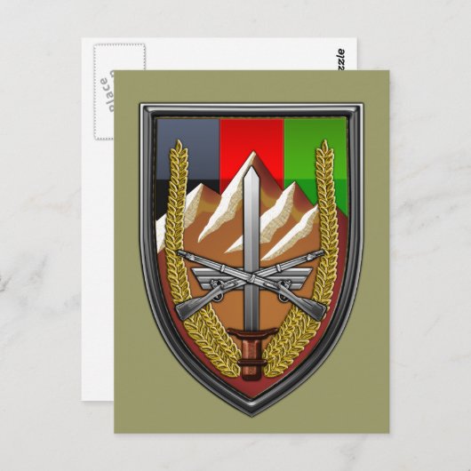 アメリカ合衆国軍 アフガニスタン ポストカード (正面/裏面)