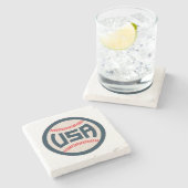 アメリカ合衆国野球代表チーム ストーンコースター (横)