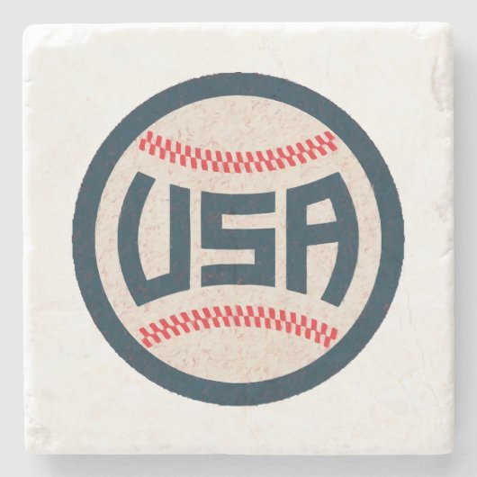 アメリカ合衆国野球代表チーム ストーンコースター (正面)