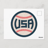 アメリカ合衆国野球代表チーム ポストカード (裏面)