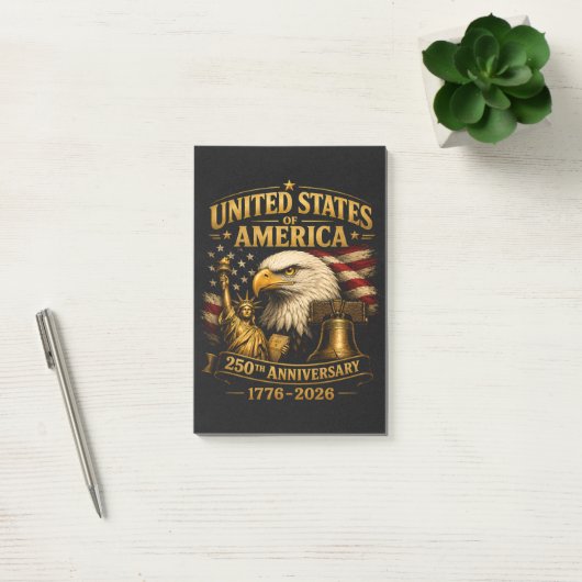 アメリカ合衆国250周年記念イーグル ポストイット (オフィス)