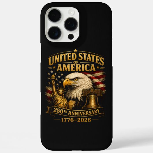 アメリカ合衆国250周年記念イーグル Case-Mate iPhoneケース (裏面)