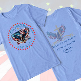 アメリカ合衆国250周年記念グッドブラスアメリカ祝福された国 トライブレンドＴシャツ