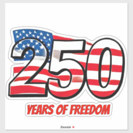アメリカ合衆国250周年記念ステッカー|自由の250年 シール