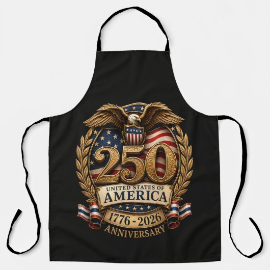 アメリカ合衆国250周年記念 エプロン (正面)