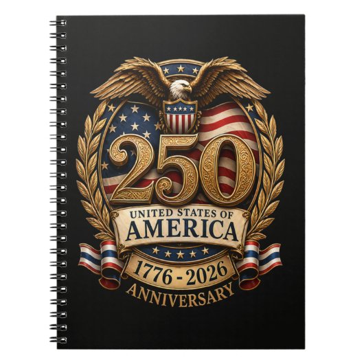 アメリカ合衆国250周年記念 ノートブック (正面)
