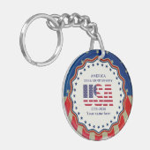 アメリカ合衆国250周年記念 1776–2026 キーホルダー (正面左)
