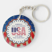 アメリカ合衆国250周年記念 1776–2026 キーホルダー (裏面)