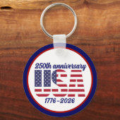 アメリカ合衆国250周年記念 1776–2026 キーホルダー (正面)