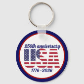 アメリカ合衆国250周年記念 1776–2026 キーホルダー (裏面)