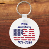 アメリカ合衆国250周年記念 1776–2026 キーホルダー (裏面)