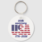 アメリカ合衆国250周年記念 1776–2026 キーホルダー (裏面)