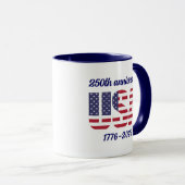 アメリカ合衆国250周年記念 1776–2026 マグカップ (正面右)