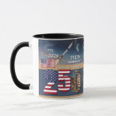アメリカ合衆国250周年、アメリカ国旗 / 愛国 マグカップ (左)