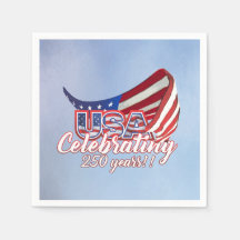 アメリカ合衆国250周年 星条旗 ナプキン