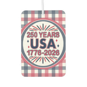 アメリカ合衆国250周年   1776–2026 セミクワイセンテニアル カーエアーフレッシュナー
