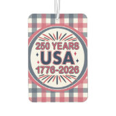 アメリカ合衆国250周年 | 1776–2026 セミクワイセンテニアル カーエアーフレッシュナー (裏面)
