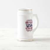 アメリカ合衆国250周年 | 1776–2026 セミクワイセンテニアル ビールジョッキ (正面右)