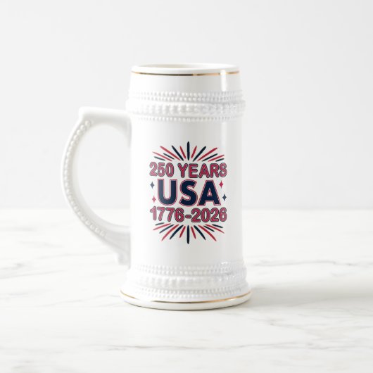 アメリカ合衆国250周年 | 1776–2026 セミクワイセンテニアル ビールジョッキ (左)