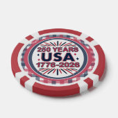 アメリカ合衆国250周年 | 1776–2026 セミクワイセンテニアル ポーカーチップ (シングル)