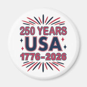 アメリカ合衆国250周年   1776–2026 セミクワイセンテニアル マグネット