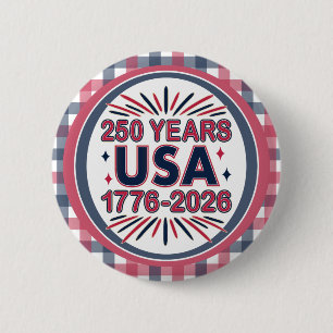 アメリカ合衆国250周年 1776–2026 セミクワイセンテニアル 缶バッジ