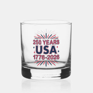 アメリカ合衆国250周年 1776–2026 セミクワインセンテニアル ウイスキーグラス