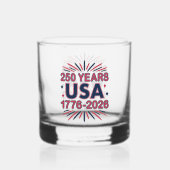 アメリカ合衆国250周年 | 1776–2026 セミクワインセンテニアル ウイスキーグラス (裏面)