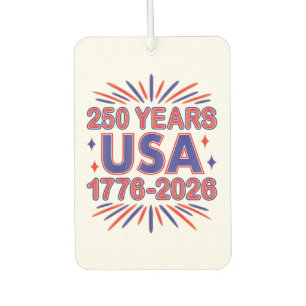 アメリカ合衆国250周年   1776–2026 セミクワインセンテニアル カーエアーフレッシュナー
