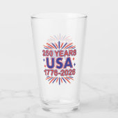 アメリカ合衆国250周年 | 1776–2026 セミクワインセンテニアル タンブラーグラス (裏面)