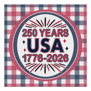 アメリカ合衆国250周年 1776–2026 セミクワインセンテニアル ポスター