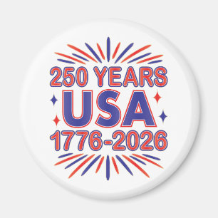 アメリカ合衆国250周年 1776–2026 セミクワインセンテニアル マグネット