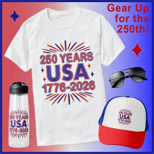 アメリカ合衆国250周年 | 1776–2026 セミクワインセンテニアル Tシャツ