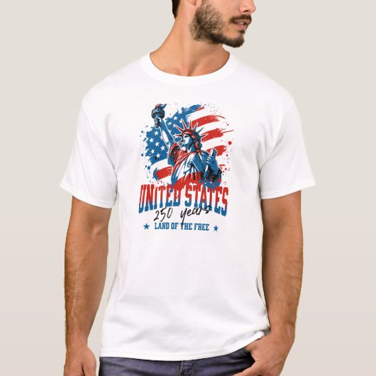 アメリカ合衆国250周年Tシャツ Tシャツ (正面)