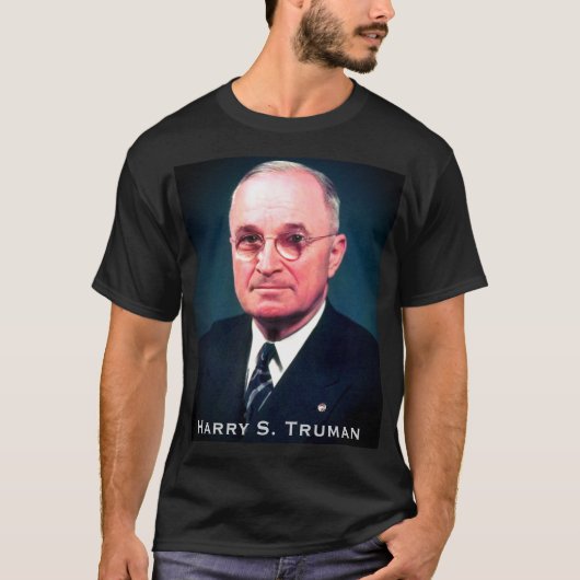 アメリカ合衆国33代大統領ハリー・S・トルーマン Tシャツ (正面)