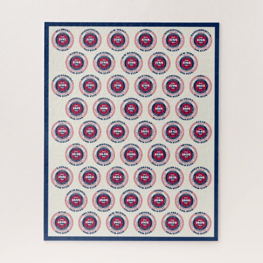 アメリカ合衆国50アメリカ愛国主義 ジグソーパズル (縦)