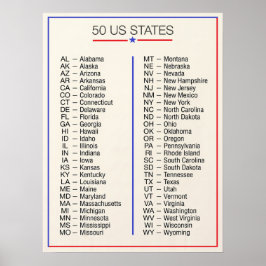 ★ アメリカ合衆国50州 - アメリカ50州 ポスター