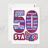 アメリカ合衆国50州 ポストカード (正面/裏面)