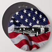 アメリカ合衆国59ヴィンテージパトカー 缶バッジ (正面&裏面)