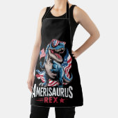 アメリカ合衆国7月のアメリザウルスTレックス恐竜4th エプロン (インサイチュ)