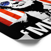 アメリカ合衆国7月4日のアメリカ合衆国愛国心のあるアメリカ国旗 ポスター (角)