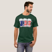 アメリカ合衆国7月4日アメリカ合衆国メリカ国旗 Tシャツ (正面フル)