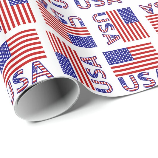 アメリカ合衆国 アメリカ国旗 ギフト ラッピングペーパー (ロールコーナー)