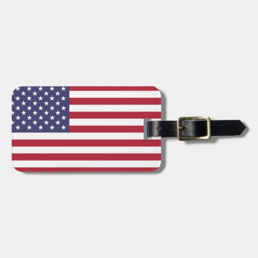 アメリカ合衆国 アメリカ国旗 ラゲッジタグ (正面横)