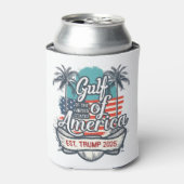 アメリカ合衆国 アメリカ トランプ 2025 アメリカ国旗 ガルフ 缶クーラー (缶正面)
