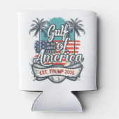 アメリカ合衆国 アメリカ トランプ 2025 アメリカ国旗 ガルフ 缶クーラー (裏面)