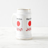 アメリカ合衆国 アメリカ 国旗 オーダーメイド ビールジョッキ (正面左)