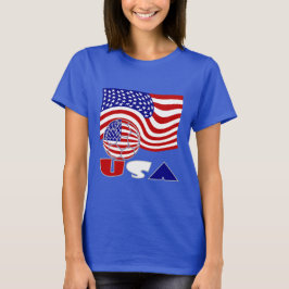 アメリカ合衆国 アメリカ 国旗 サッカー ボール Tシャツ